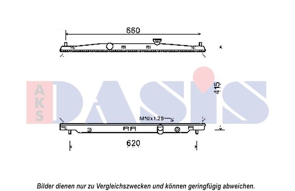 Kühler, Motorkühlung AKS DASIS 100078N
