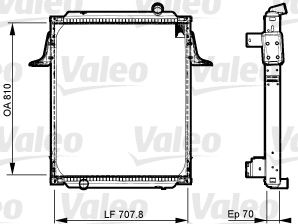 Kühler, Motorkühlung VALEO 733538