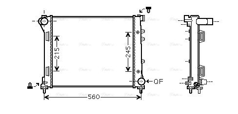 Kühler, Motorkühlung AVA QUALITY COOLING fta2387