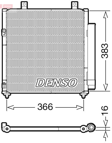 Klimakondensator Klimakühler Denso DCN45007