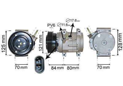 Kompressor, Klimaanlage VAN WEZEL 0800K037