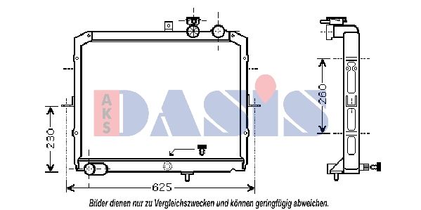 Kühler, Motorkühlung AKS DASIS 510047N