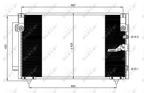 Kondensator, Klimaanlage NRF 350093