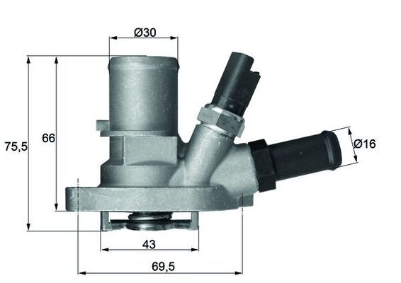 Thermostat, Kühlmittel MAHLE TI14988