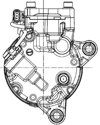 Kompressor, Klimaanlage MAHLE acp 599 000p