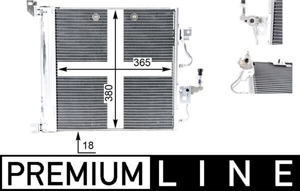Kondensator, Klimaanlage MAHLE AC376000P