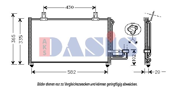 Kondensator, Klimaanlage AKS DASIS 512060N