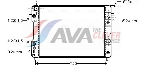 Kühler, Motorkühlung AVA QUALITY COOLING OLA2193