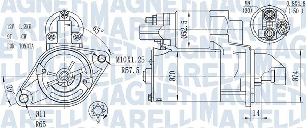 Starter MAGNETI MARELLI 063721450010