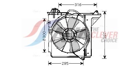 Lüfter, Motorkühlung AVA QUALITY COOLING TO7538