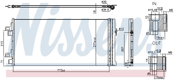 Klimakondensator Klimakühler NISSENS 940962