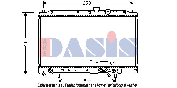 Kühler, Motorkühlung AKS DASIS 140110N