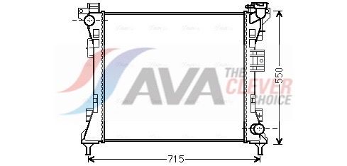Kühler, Motorkühlung AVA QUALITY COOLING CR2104
