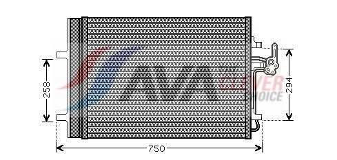Kondensator, Klimaanlage AVA QUALITY COOLING FDA5427D