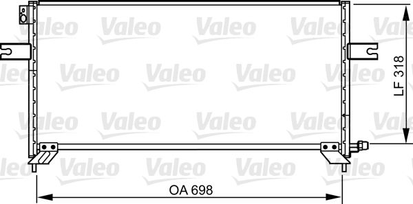 Kondensator, Klimaanlage VALEO 814304