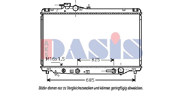 Kühler, Motorkühlung AKS DASIS 210137N