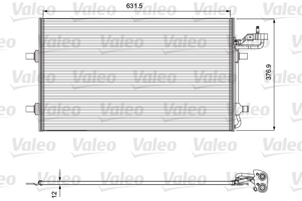 Kondensator, Klimaanlage VALEO 814323