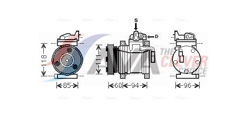Kompressor, Klimaanlage AVA QUALITY COOLING HYK217