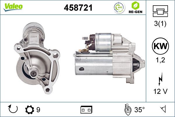 Starter VALEO 458721