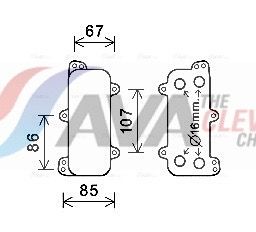 Ölkühler, Motoröl AVA QUALITY COOLING VN3392