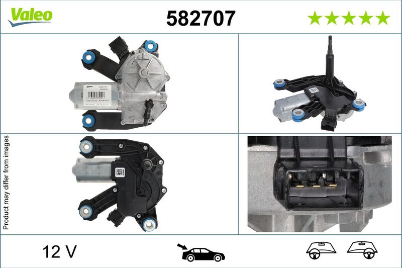 Wischermotor VALEO 582707
