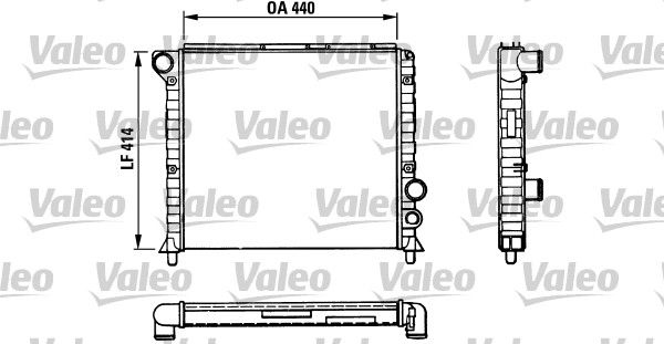 Kühler, Motorkühlung VALEO 811389