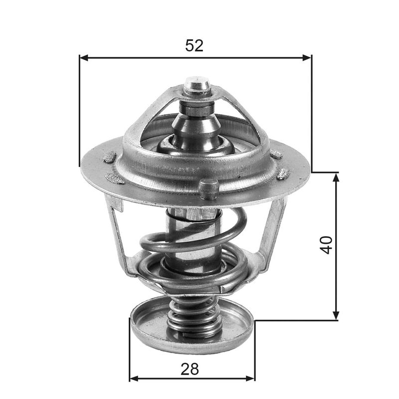 Thermostat, Kühlmittel GATES TH24782G1