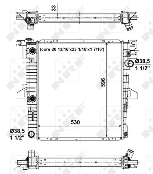 Kühler, Motorkühlung NRF 56034