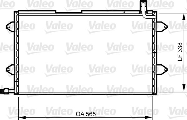 Kondensator, Klimaanlage VALEO 817024