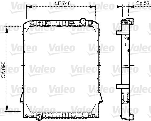 Kühler, Motorkühlung VALEO 733482