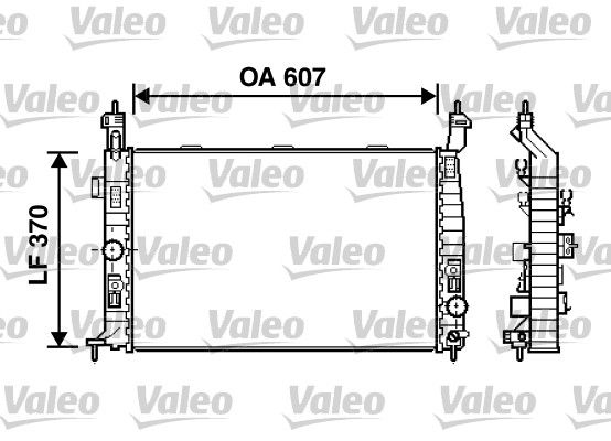 Kühler, Motorkühlung VALEO 734385