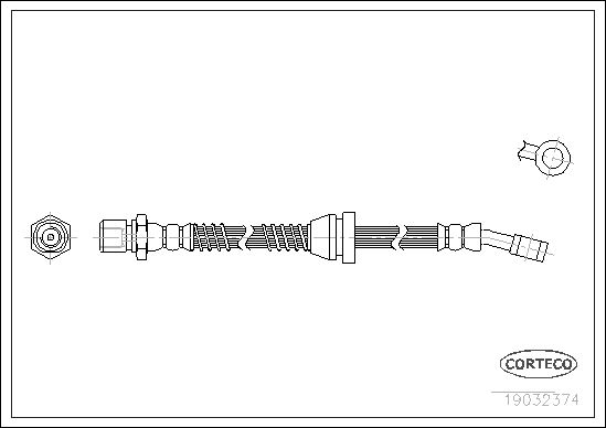 Bremsschlauch CORTECO 19032374