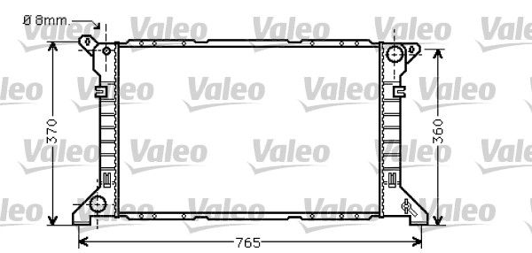 Kühler, Motorkühlung VALEO 734862