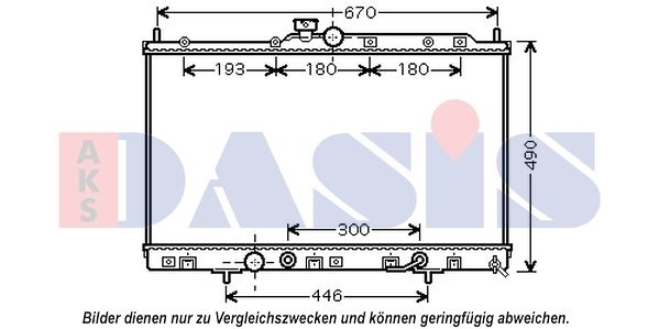 Kühler, Motorkühlung AKS DASIS 140104N