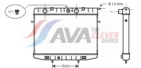 Kühler, Motorkühlung AVA QUALITY COOLING OL2175