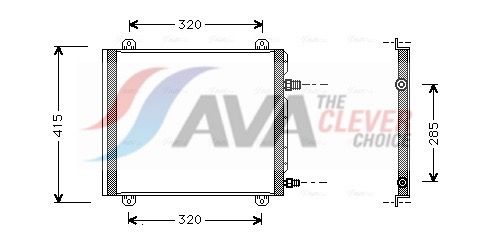Kondensator, Klimaanlage AVA QUALITY COOLING RT5235