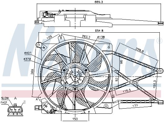 Lüfter, Motorkühlung NISSENS 85175