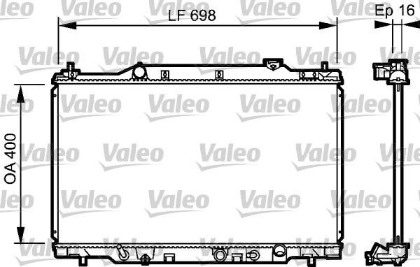 Kühler, Motorkühlung VALEO 734478