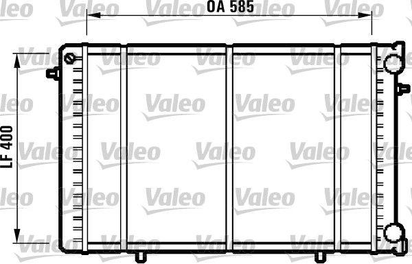 Kühler, Motorkühlung VALEO 732608