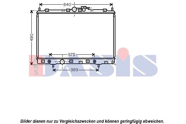 Kühler, Motorkühlung AKS DASIS 140055N