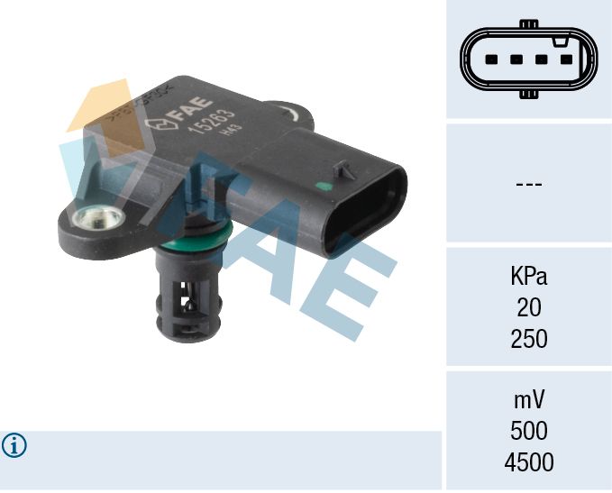 Sensor, Saugrohrdruck FAE 15263