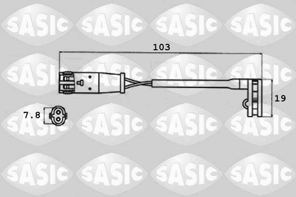 Warnkontakt, Bremsbelagverschleiß SASIC 6236007