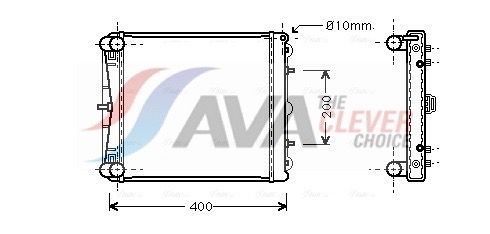 Kühler, Motorkühlung AVA QUALITY COOLING PR2023