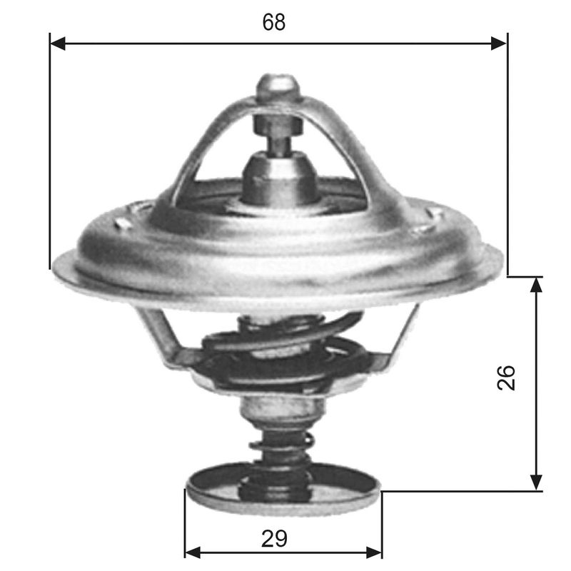 Kühlwasserthermostat Gates TH09781G1