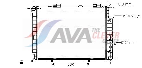 Kühler, Motorkühlung AVA QUALITY COOLING MSA2214