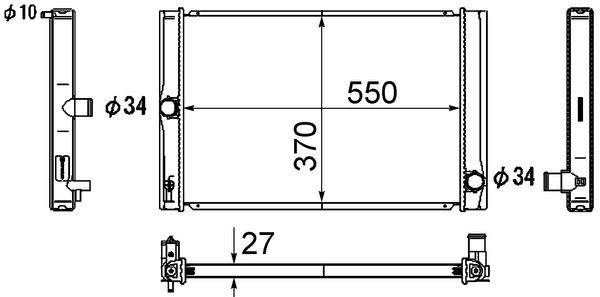 Kühler, Motorkühlung MAHLE CR1865000S