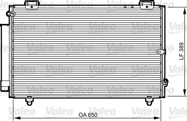 Kondensator, Klimaanlage VALEO 814238