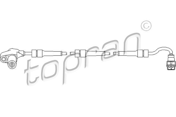 Sensor, Raddrehzahl TOPRAN 722 660