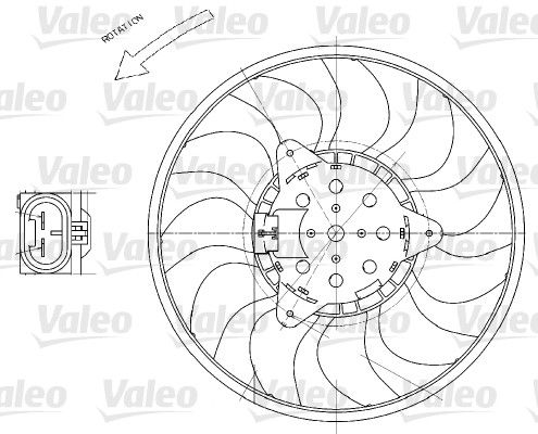 Lüfter, Motorkühlung VALEO 696029