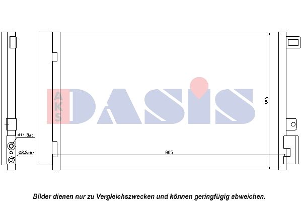 Kondensator, Klimaanlage AKS DASIS 082047N